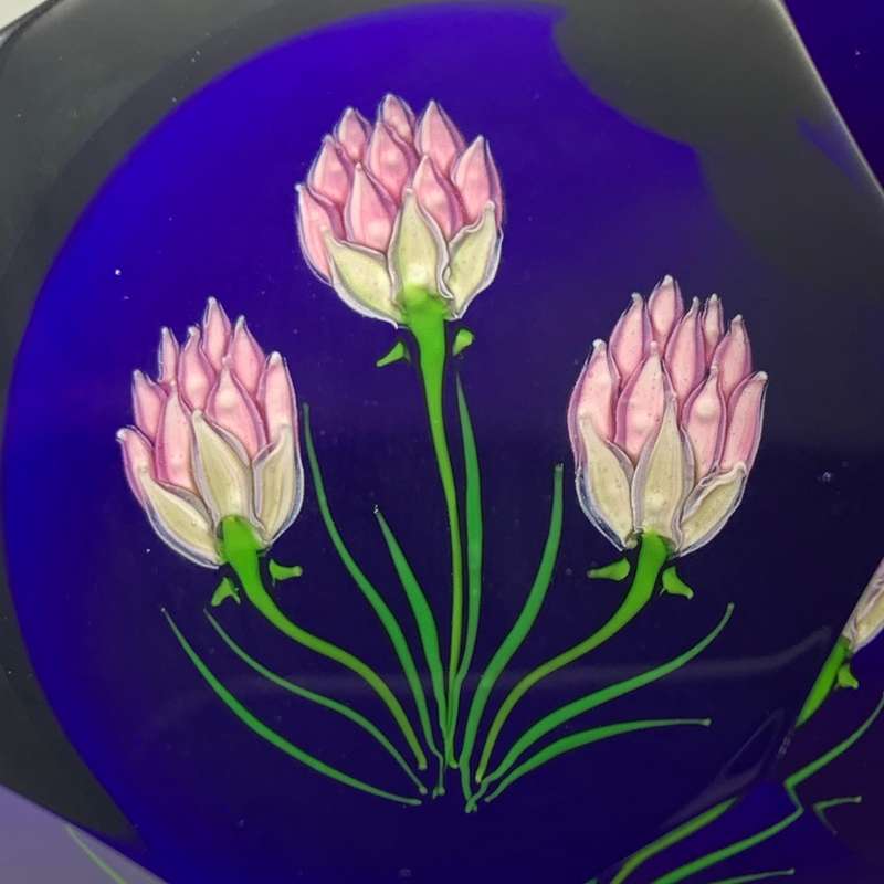 Rare 'Caithness' Glass 'Thrift' Paperweight (Ltd Edition of 250)