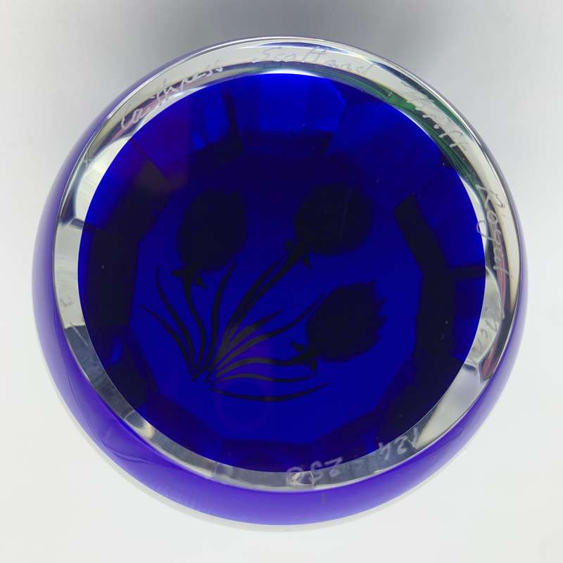 Rare 'Caithness' Glass 'Thrift' Paperweight (Ltd Edition of 250)