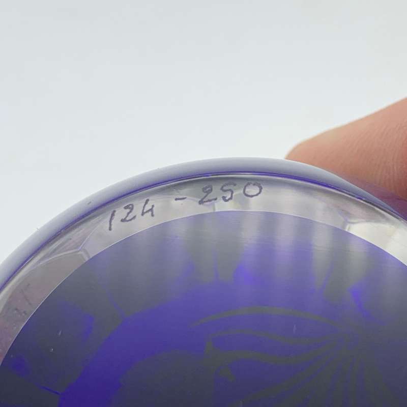 Rare 'Caithness' Glass 'Thrift' Paperweight (Ltd Edition of 250)