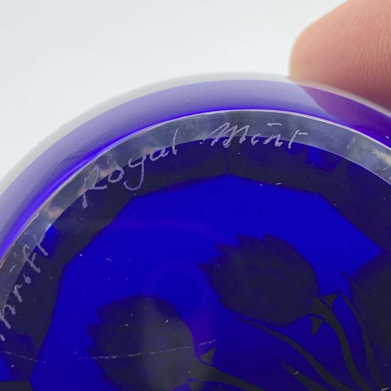 Rare 'Caithness' Glass 'Thrift' Paperweight (Ltd Edition of 250)