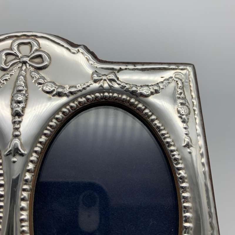 Attractive Solid Silver 'Double' Photo Frame