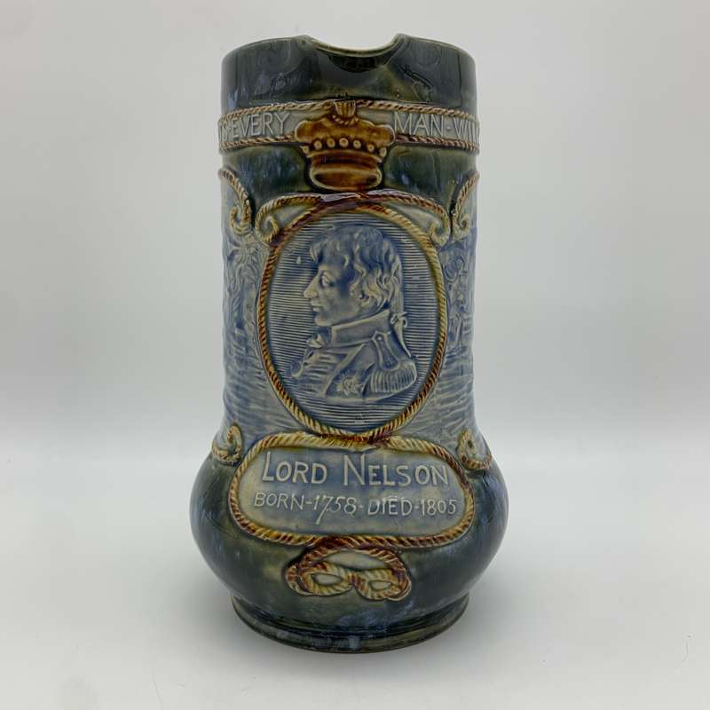 Large Royal Doulton 'Lord Nelson - Trafalgar' Jug (1905)