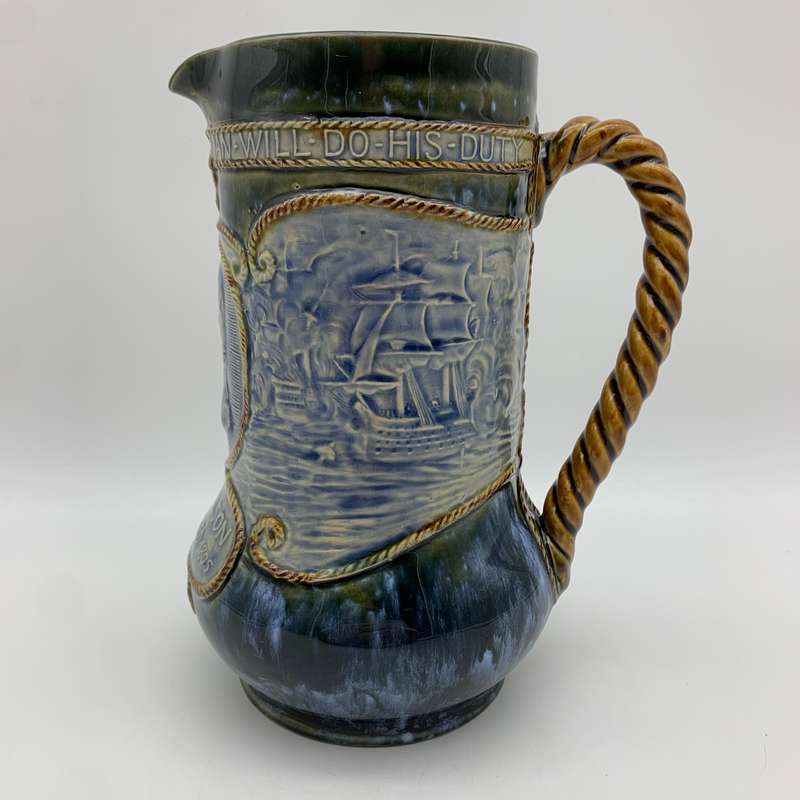 Large Royal Doulton 'Lord Nelson - Trafalgar' Jug (1905)