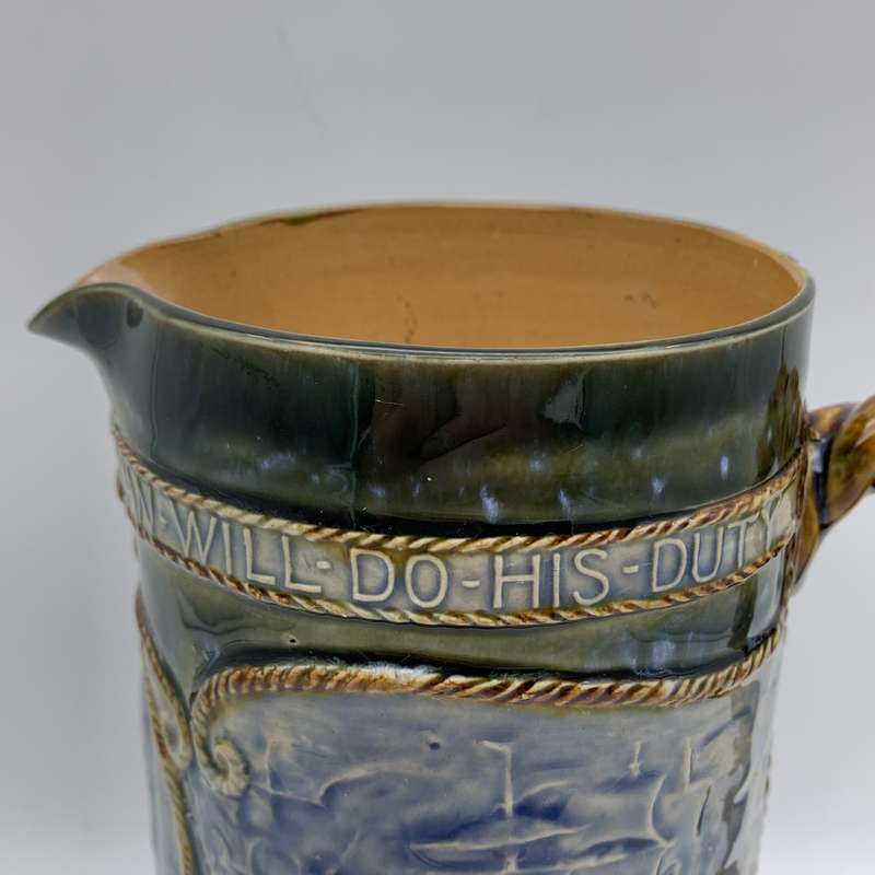 Large Royal Doulton 'Lord Nelson - Trafalgar' Jug (1905)