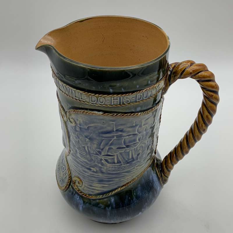 Large Royal Doulton 'Lord Nelson - Trafalgar' Jug (1905)