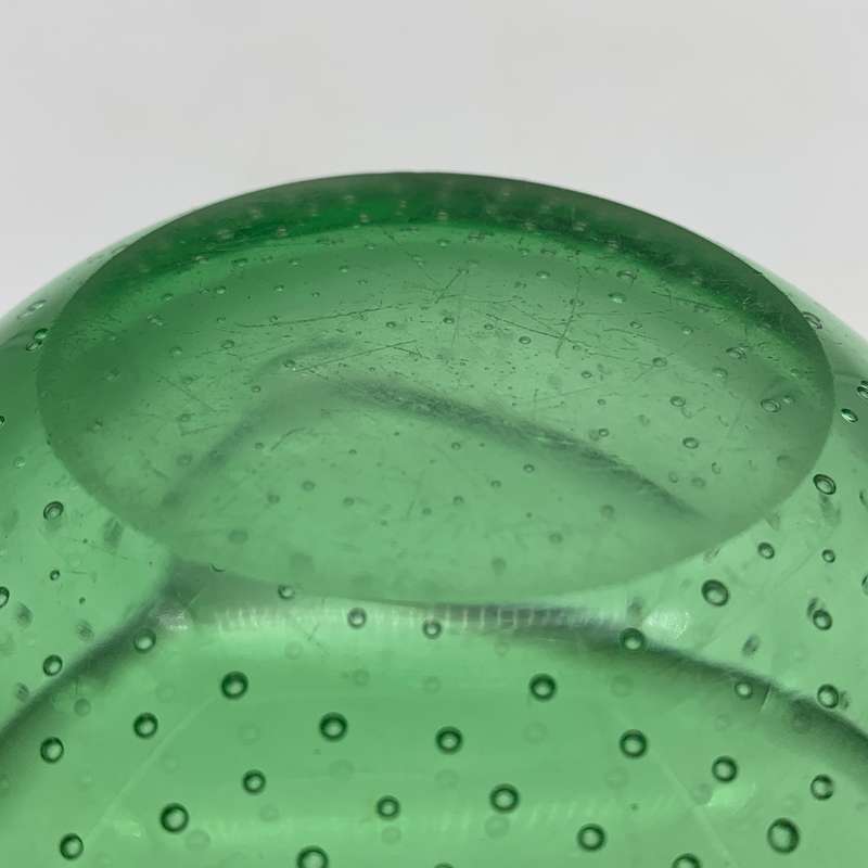 Vintage Green Murano Glass Ashtray