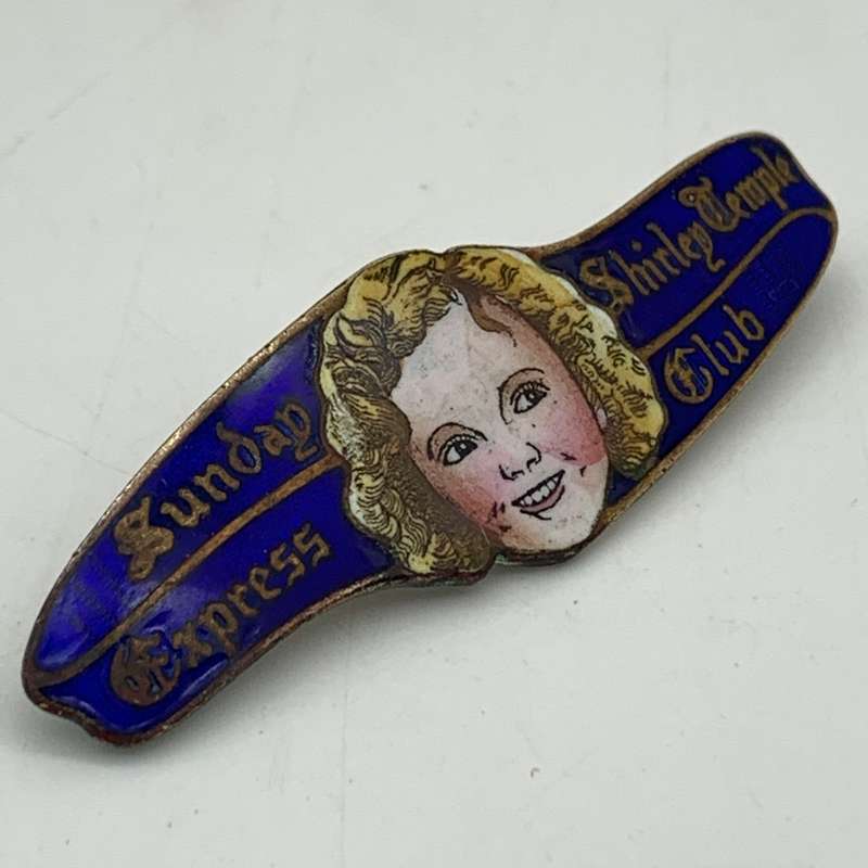 Scarce Enamel 'Shirley Temple' Brooch