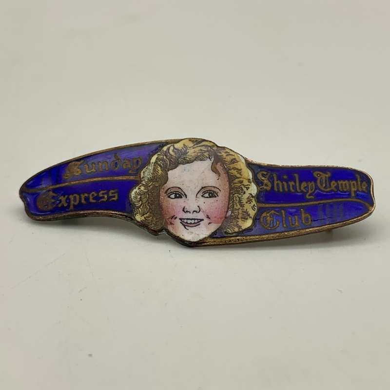 Scarce Enamel 'Shirley Temple' Brooch