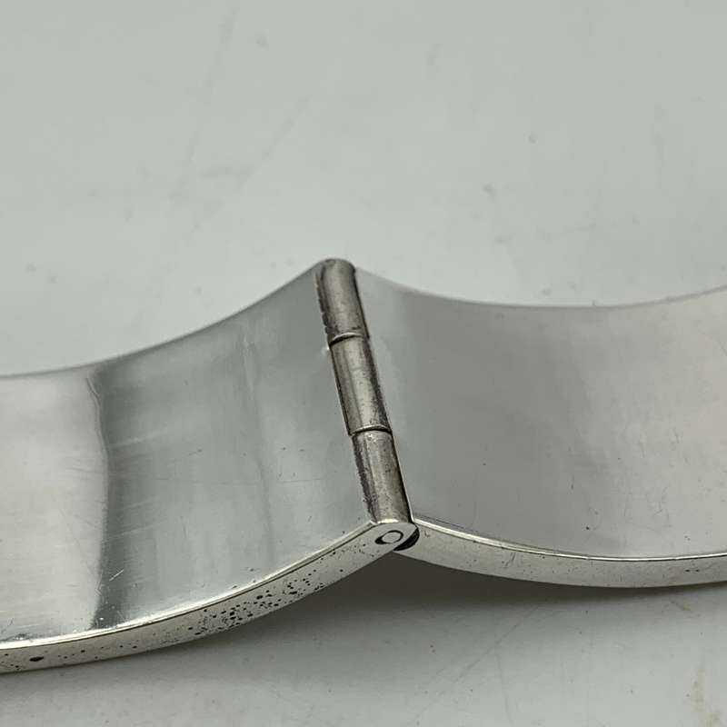 Vintage Sterling Silver Hinged Bangle