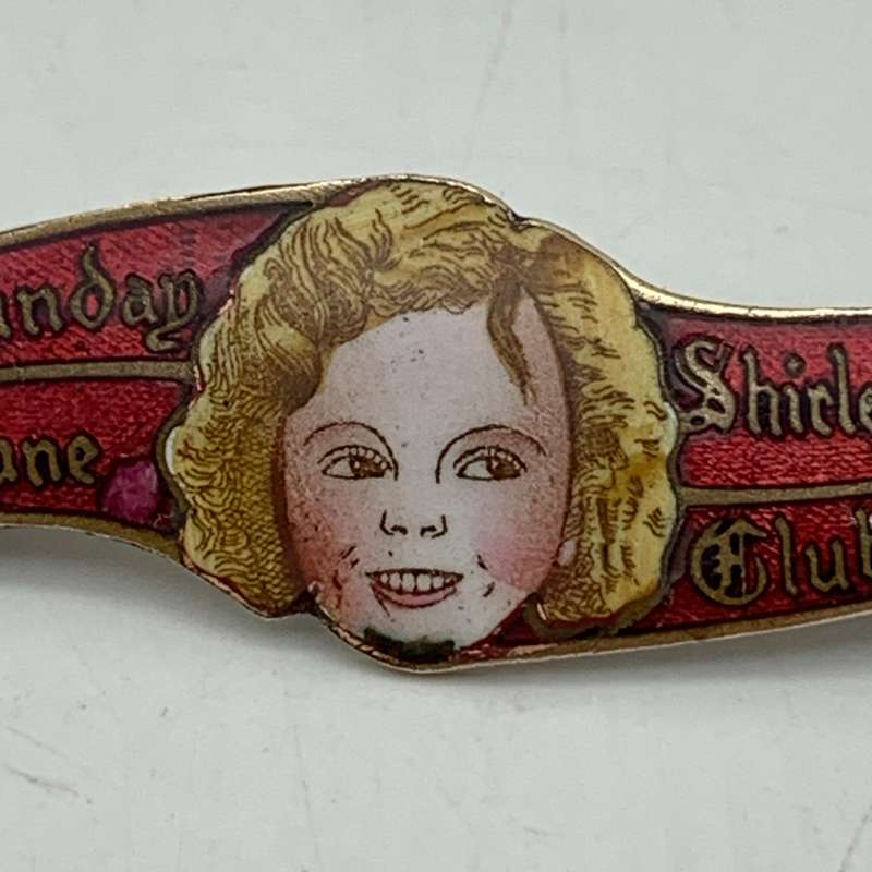 Scarce Enamel 'Shirley Temple' Brooch