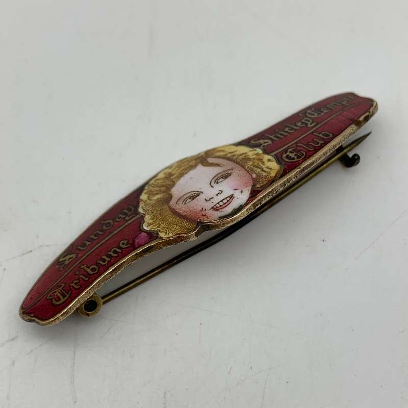 Scarce Enamel 'Shirley Temple' Brooch
