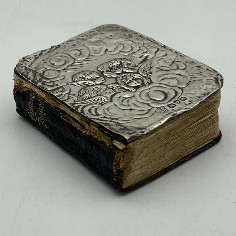 Antique Miniature Silver Fronted 'Common Prayer' Book (1908)