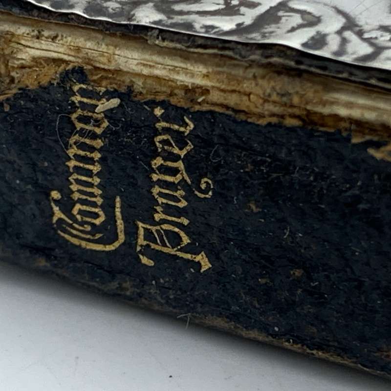 Antique Miniature Silver Fronted 'Common Prayer' Book (1908)