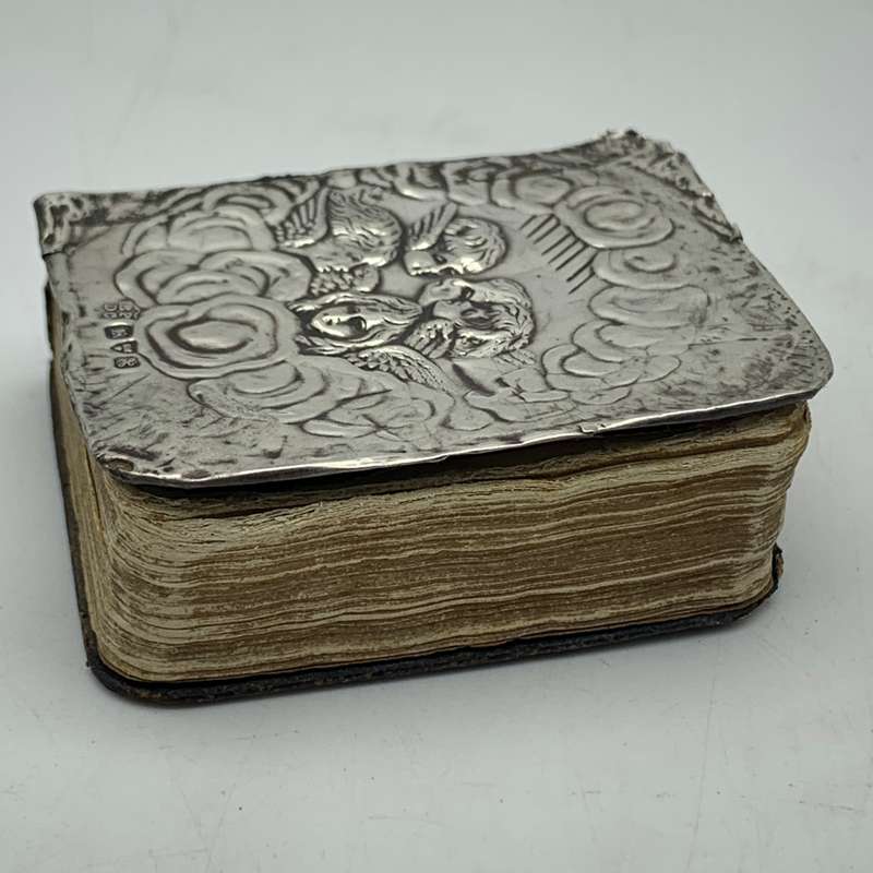 Antique Miniature Silver Fronted 'Common Prayer' Book (1908)