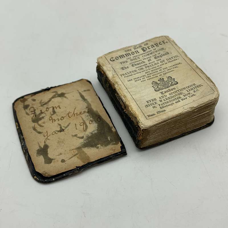 Antique Miniature Silver Fronted 'Common Prayer' Book (1908)