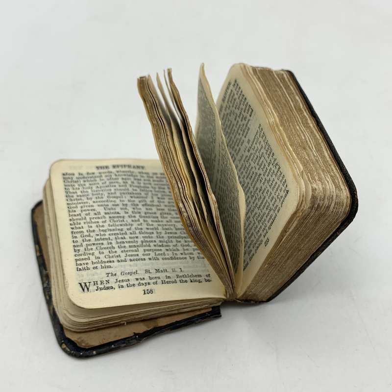 Antique Miniature Silver Fronted 'Common Prayer' Book (1908)