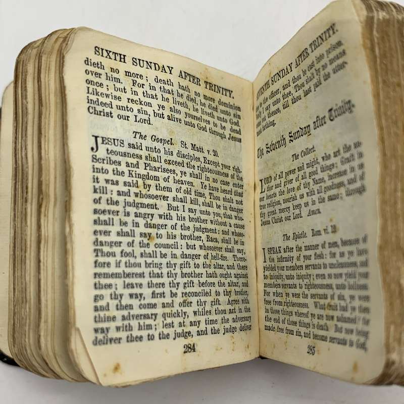 Antique Miniature Silver Fronted 'Common Prayer' Book (1908)