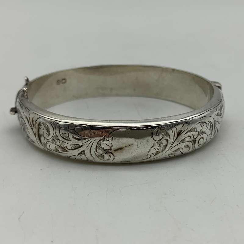 Early Sterling Silver Bangle (Chester 1938)