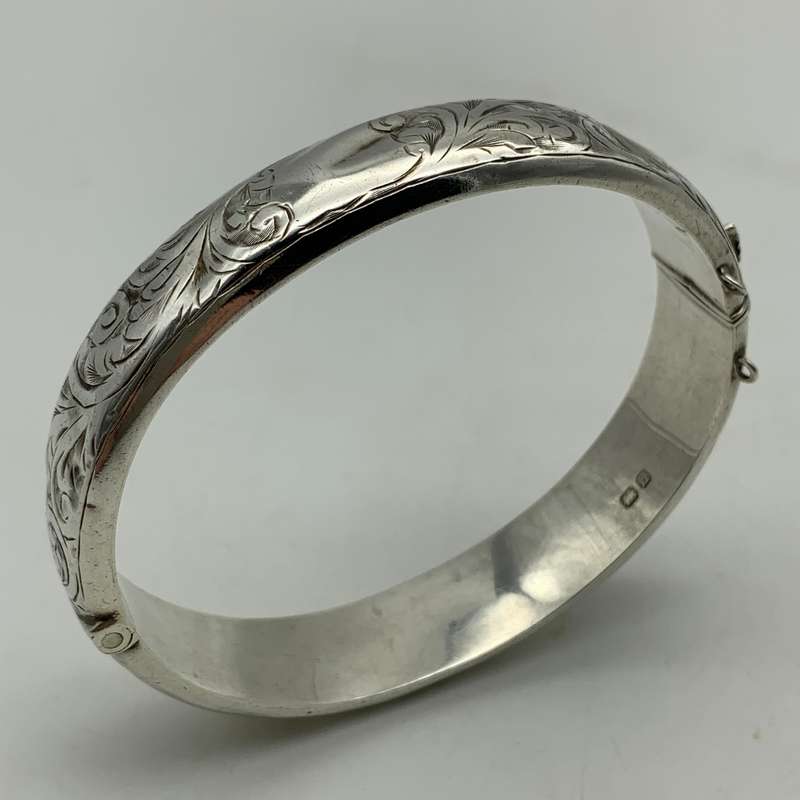 Early Sterling Silver Bangle (Chester 1938)