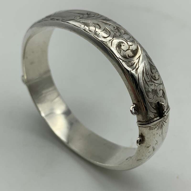 Early Sterling Silver Bangle (Chester 1938)