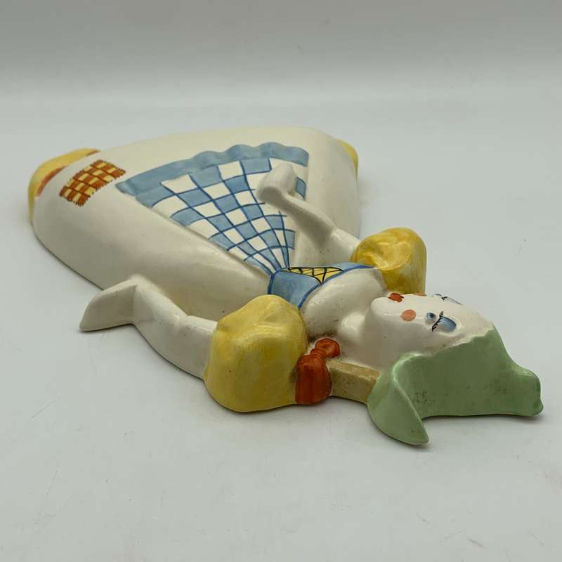 Art Deco Crown Devon' Nursery Wall Plaque (Dutch Girl)