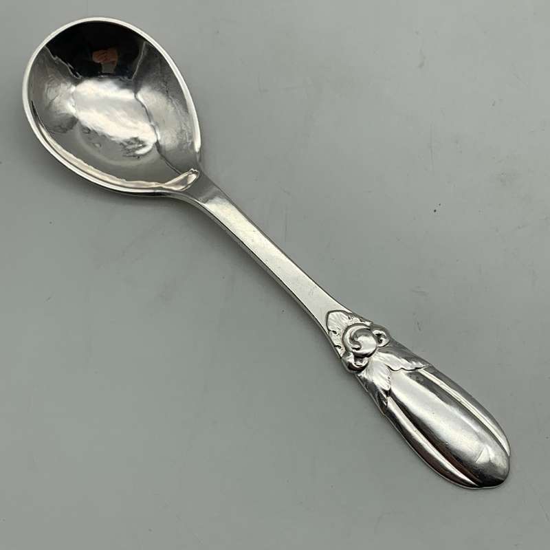 Scarce Danish Silver 'Lily' Jam Spoon (Evald Nielsen)