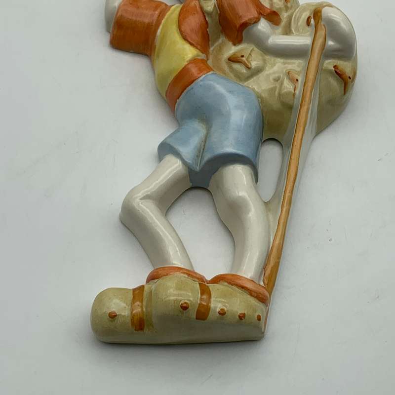 Art Deco 'Crown Devon' Nursery Wall Plaque (Swiss Hiker)