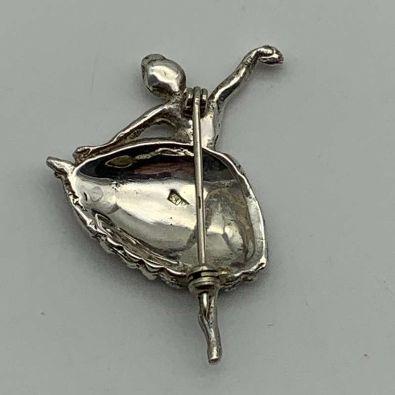 Vintage Sterling Silver 'Ballerina' Brooch
