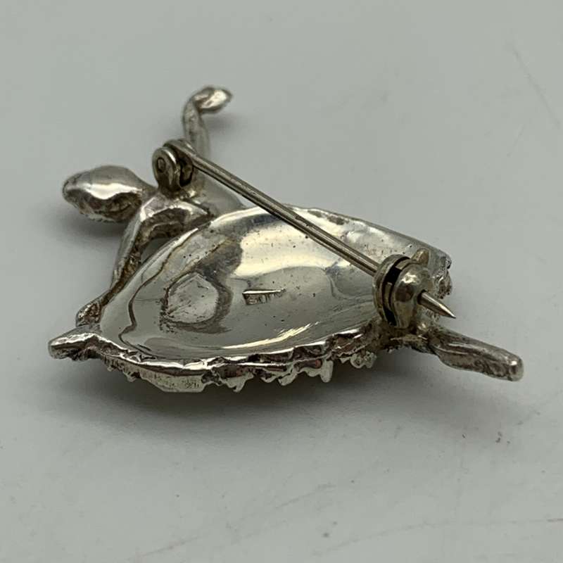 Vintage Sterling Silver 'Ballerina' Brooch