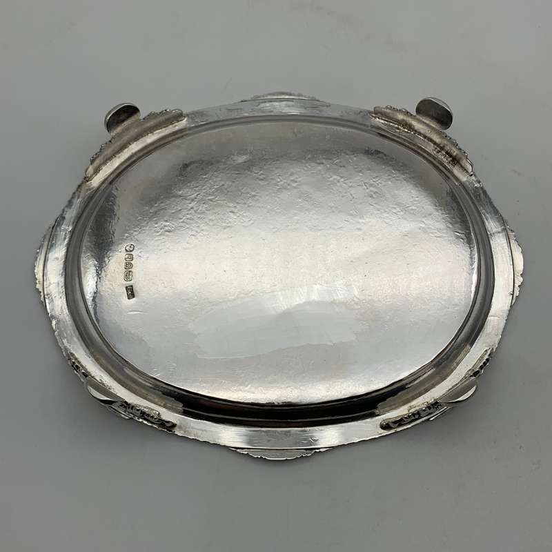 Georgian Silver Card Tray/Teapot Stand (1817)