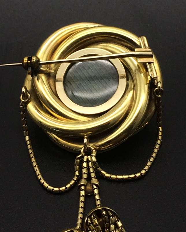 18ct Gold Victorian Mourning Brooch (24g) (V. R109 670))