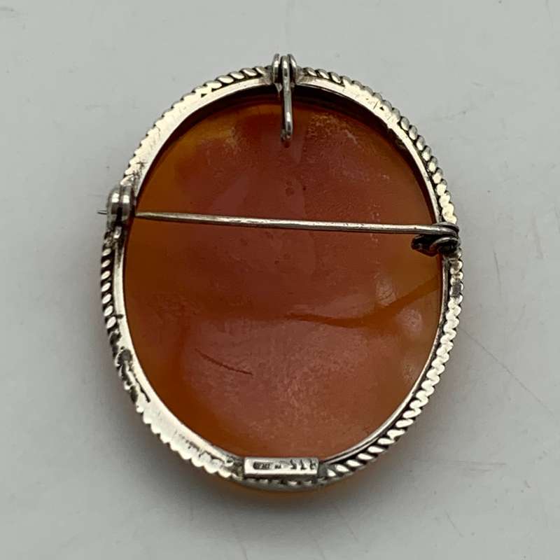Vintage Silver Cameo Brooch/Pendant