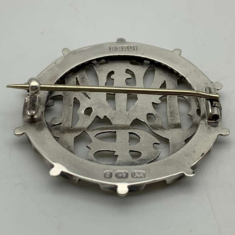 Victorian Silver 'Name Puzzle' Brooch (1879)