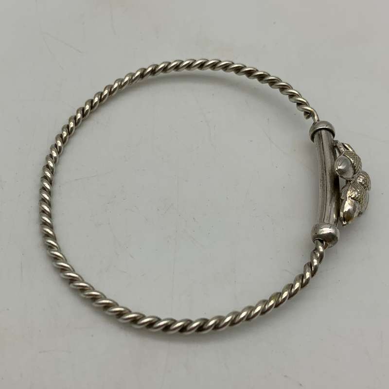 Antique 'Acorn' Sprung Bracelet/Bangle