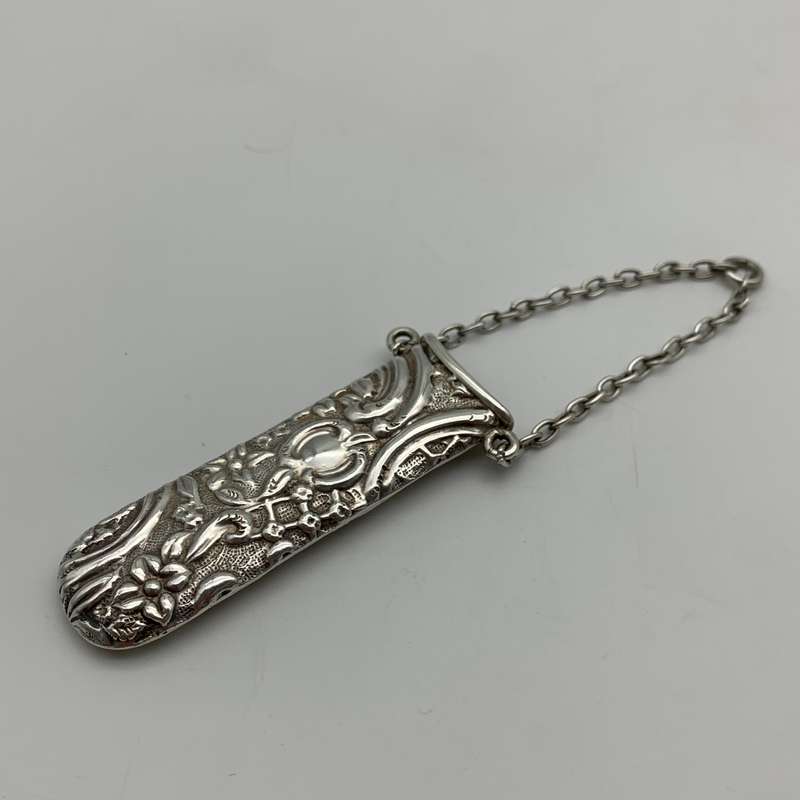 Victorian Silver Chatelaine Scissors Case (1899)