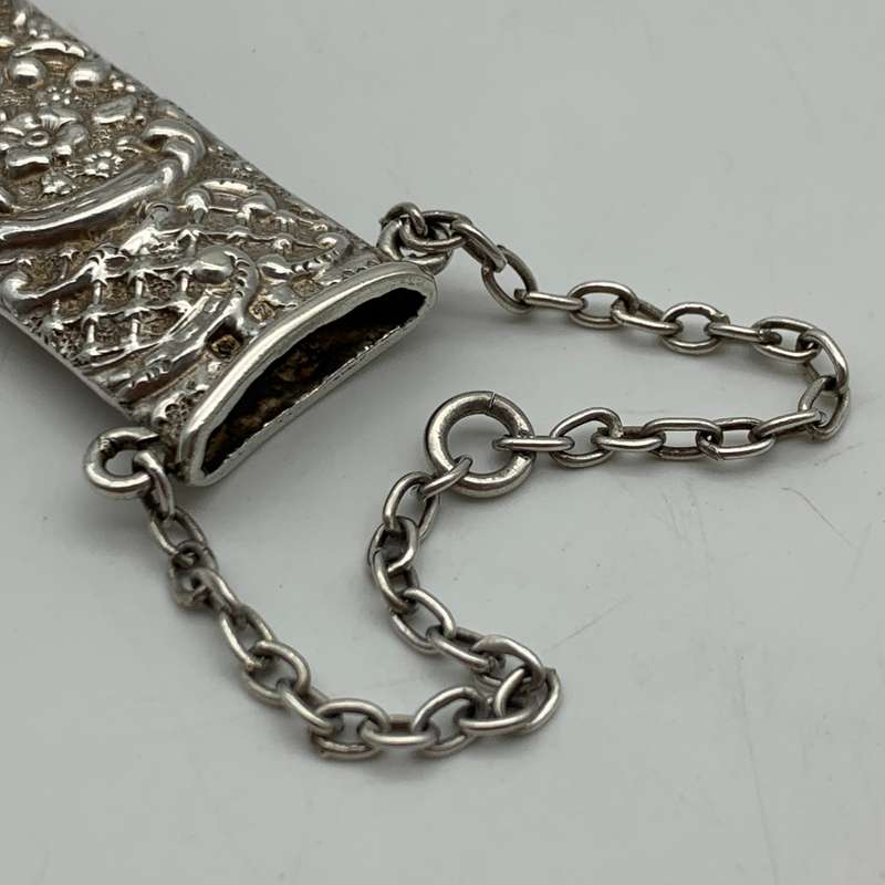 Victorian Silver Chatelaine Scissors Case (1899)
