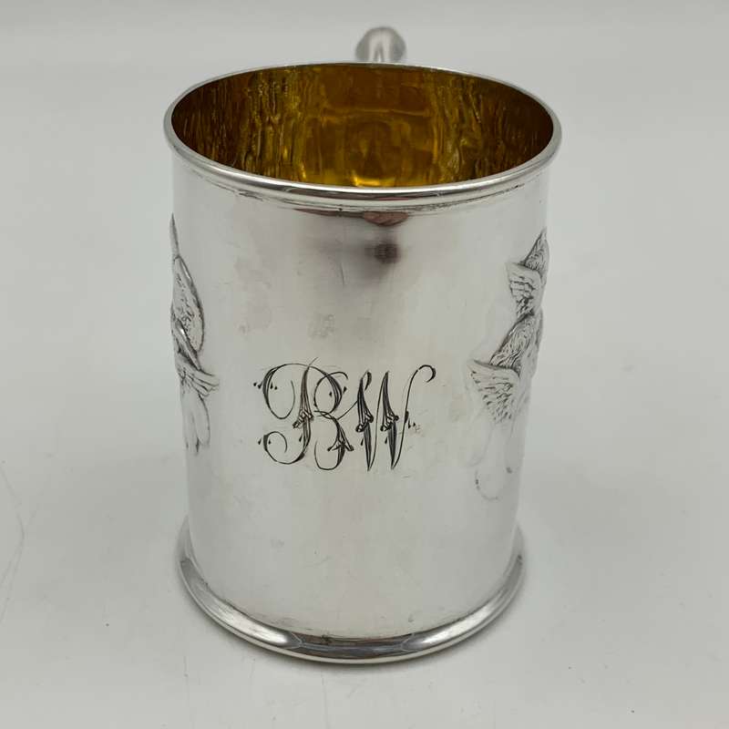 Antique Silver Christening Mug (Reynolds Angels)