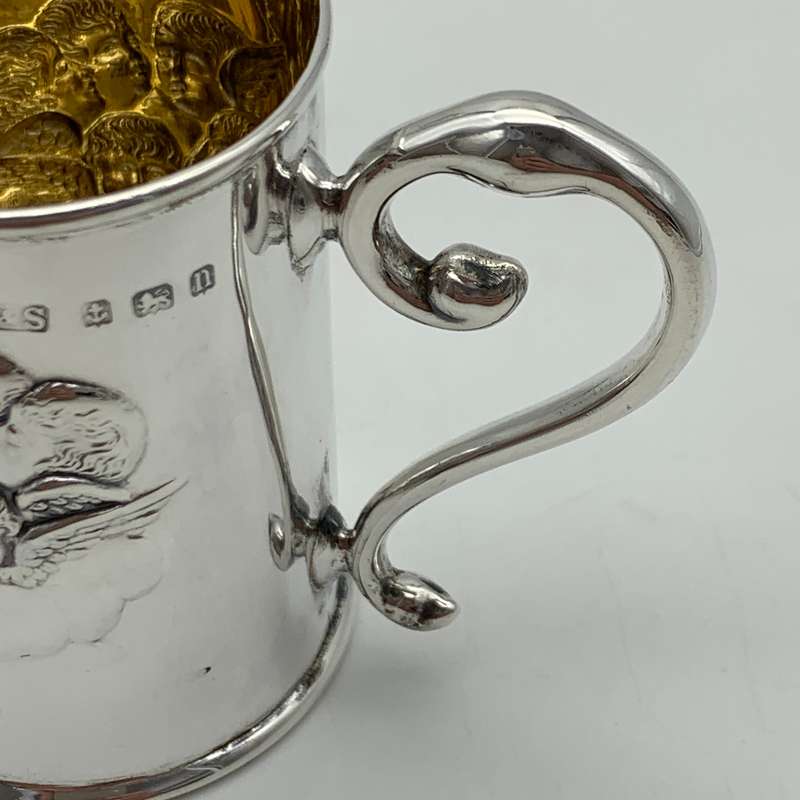 Antique Silver Christening Mug (Reynolds Angels)
