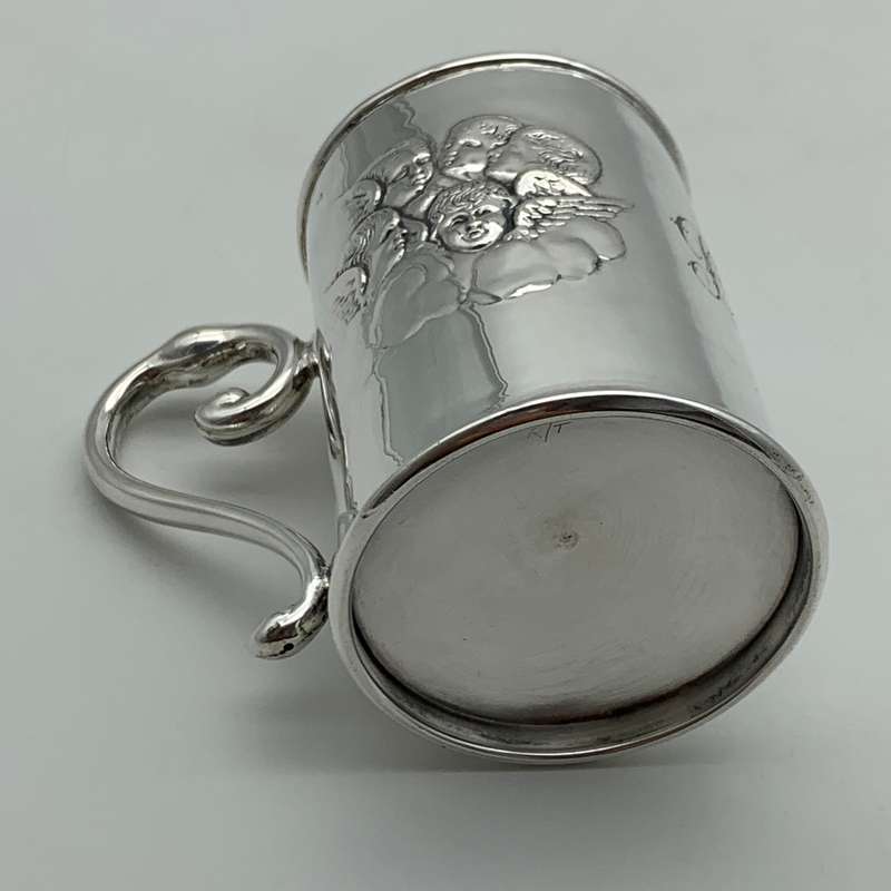 Antique Silver Christening Mug (Reynolds Angels)