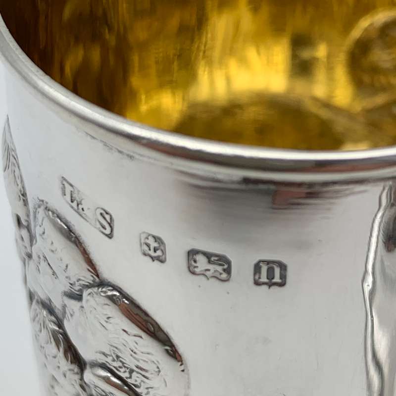 Antique Silver Christening Mug (Reynolds Angels)