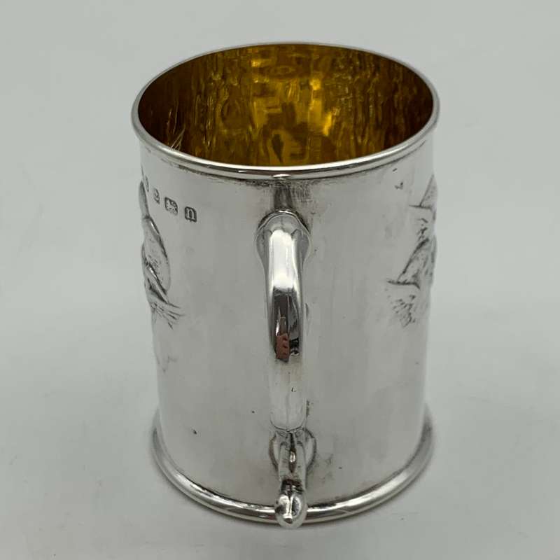 Antique Silver Christening Mug (Reynolds Angels)