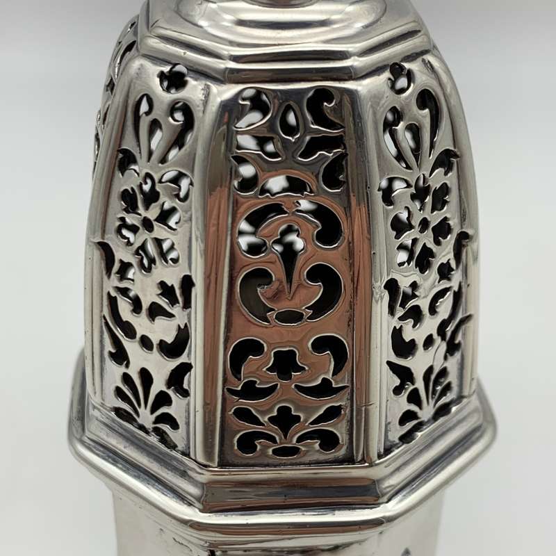 Rare Georgian Solid Silver Sugar Caster (1728)