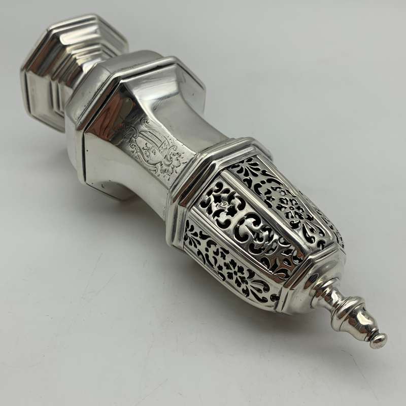 Rare Georgian Solid Silver Sugar Caster (1728)
