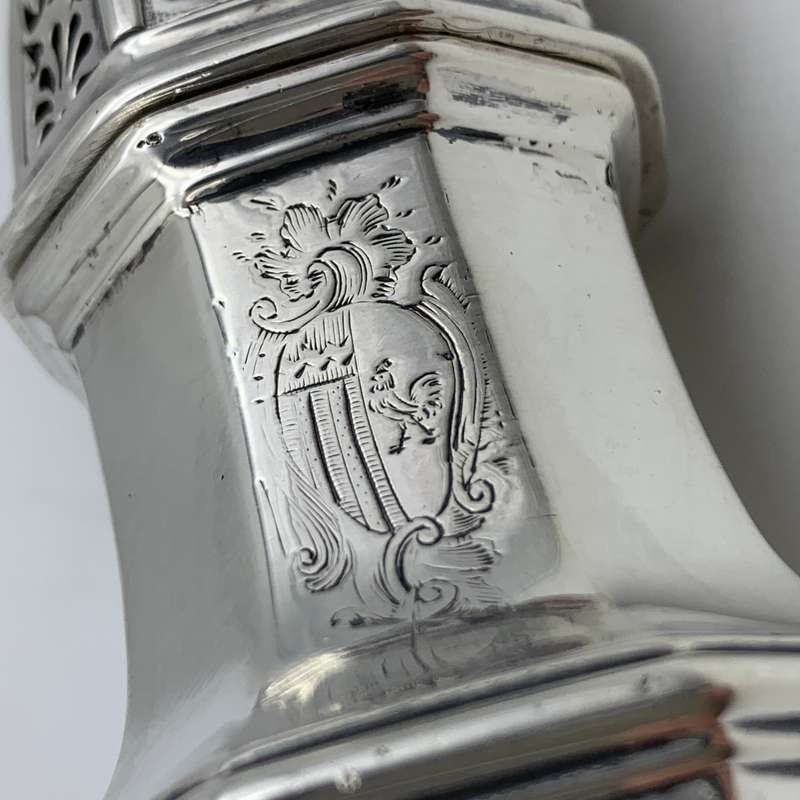 Rare Georgian Solid Silver Sugar Caster (1728)