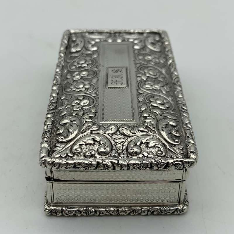 Exquisite Georgian Silver Table Snuff Box (1830)