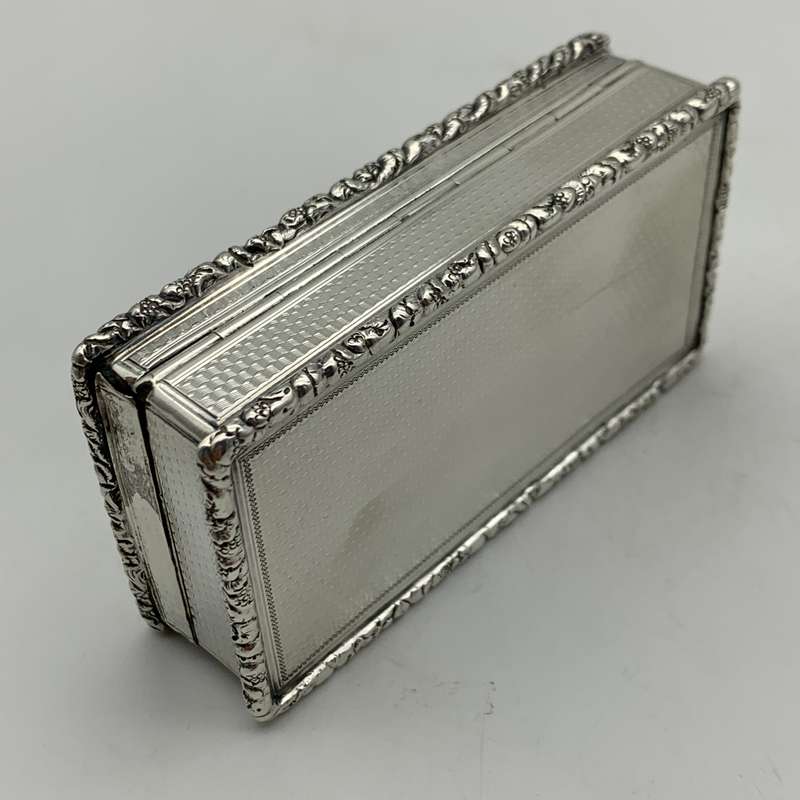 Exquisite Georgian Silver Table Snuff Box (1830)