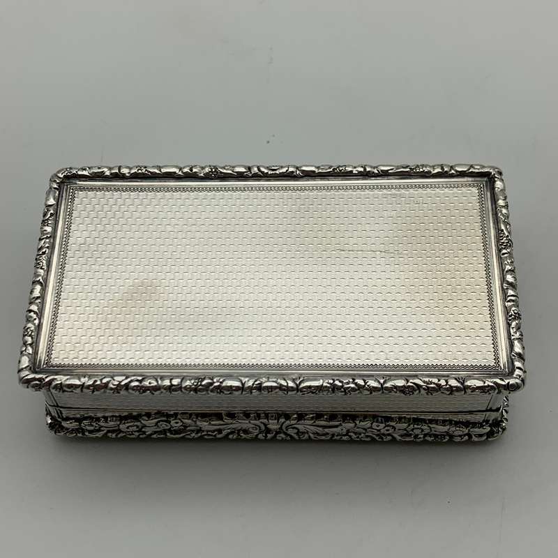 Exquisite Georgian Silver Table Snuff Box (1830)