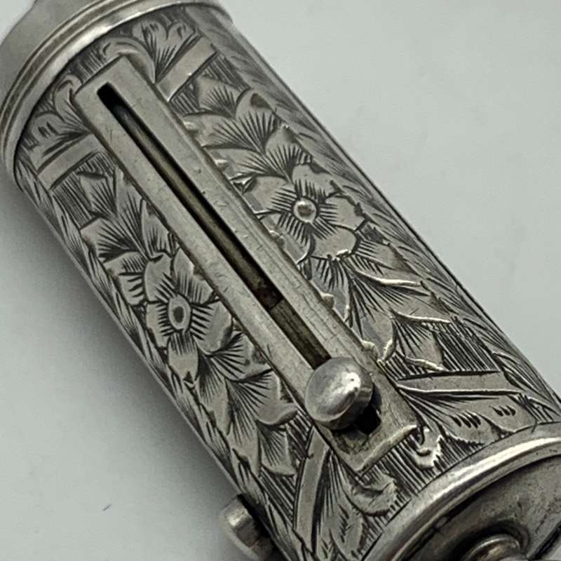 Victorian Silver Combination Case (Pencil, Toothpick, Button Hook)