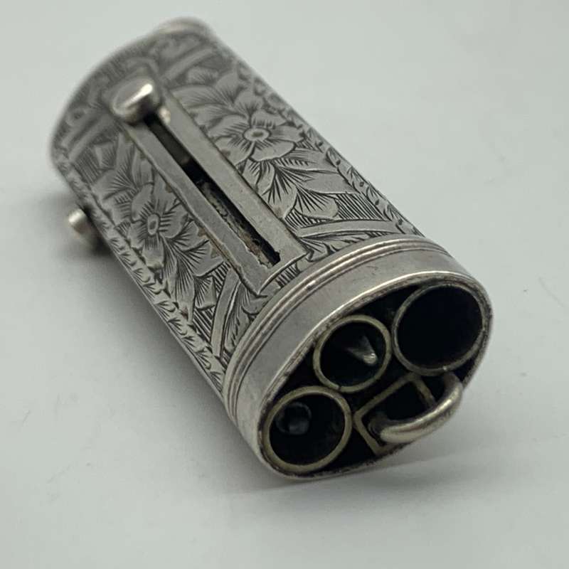 Victorian Silver Combination Case (Pencil, Toothpick, Button Hook)