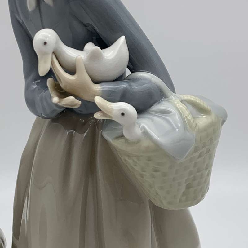 Early Lladro 'Shepherdess with Ducks' Figurine